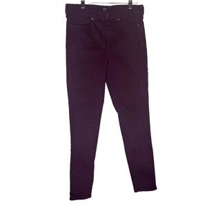 Gap Denim size 6/28 Maroon Red Burgundy Wine Oxblood jeans skinny slim leg